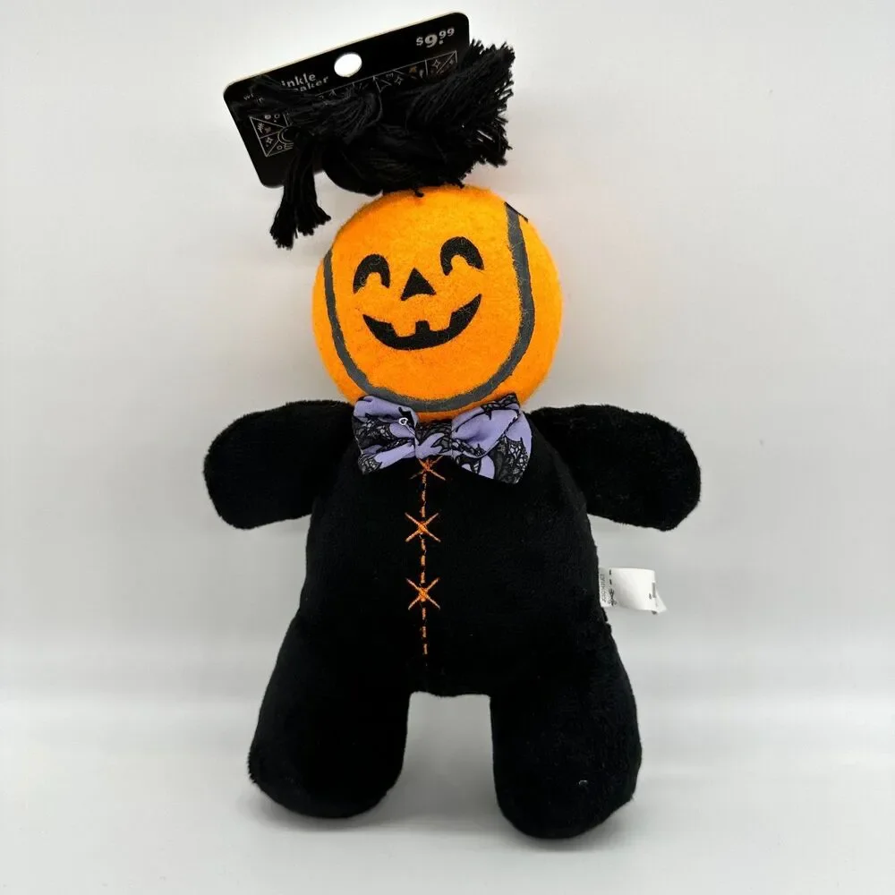 2 Bootique Pumpkin Bumpkin Halloween Plush Rope Dog Toys New With Tags